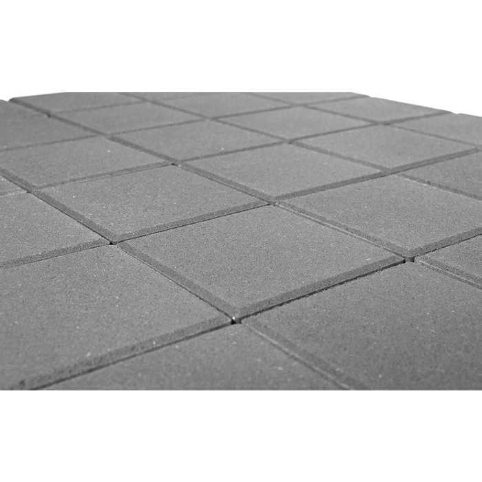 Плитка тротуарная BRAER Лувр серый, 100x100x60 мм