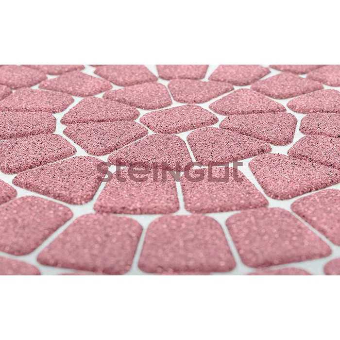 Плитка тротуарная Steingot Премиум, Классика круговая, дробеструйная обработка, Rosa Sardo, толщина 60 мм